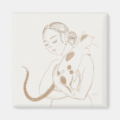 子猫ケドルズ磁石 マグネット (正面)