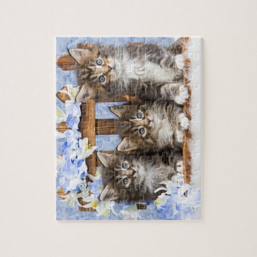 子猫ゲームパズル ジグソーパズル (縦)