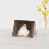 子猫ココ カード (黄色い花)