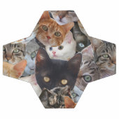 子猫コラージュ サッカーボール (フラット)
