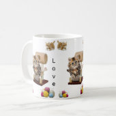 子猫コンド猫の里親募集マグカップ コーヒーマグカップ (正面左)