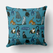 子猫コーナーキャットパターン装飾用クッション クッション (裏面)