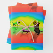 子猫コーブラッピング紙フラットシートセット3 ラッピングペーパーシート (インサイチュ)