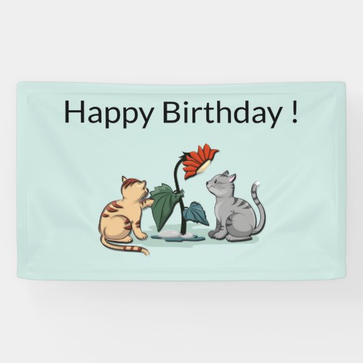 子猫サマーデライトフラワーゲーム 横断幕 (横)