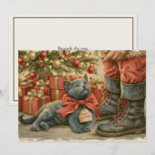 子猫サンタクロース クリスマス (正面/裏面)
