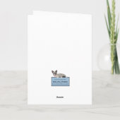 子猫サンタ・ルシア・グリーティングカード シーズンカード (裏面)