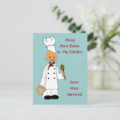 子猫シェフ ポストカード (スタンド正面)