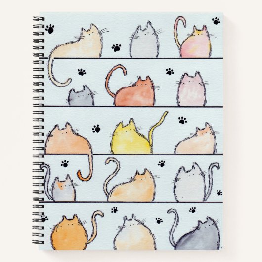 子猫シティノート ノートブック (正面)
