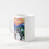 子猫スクリーカスタムム猫好きコーヒーマグ コーヒーマグカップ (正面左)
