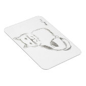 子猫スケッチ用フレキシブル磁石 マグネット (右側)