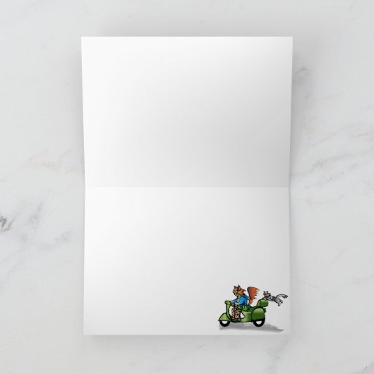 子猫スコート 招待状 (内部)