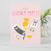 子猫スランバーパーティの招待状 招待状 (スタンド正面)