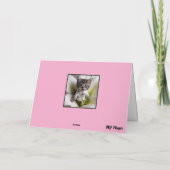 子猫チューリップ カード (裏面)