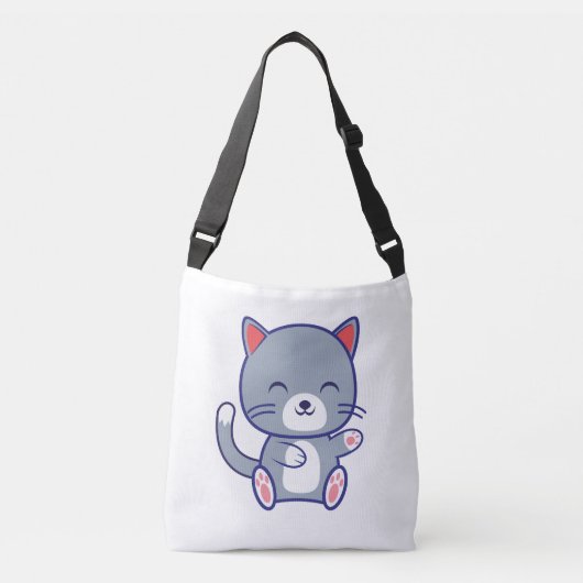 子猫トートバッグ クロスボディバッグ (正面)