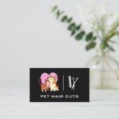 子猫ドギーハートロゴ 名刺 (スタンド正面)