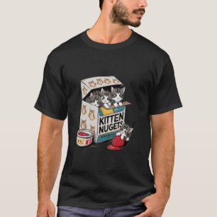 子猫ナゲット 猫好きギフト 鶏のナゲット Tシャツ