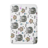 子猫ニャーバスルーム風呂敷 バスマット (正面縦)