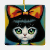 子猫ニューボウ セラミックオーナメント (正面)