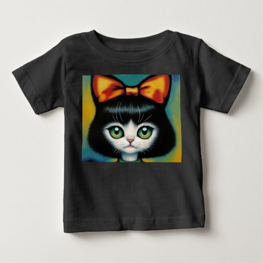 子猫ニューボウ ベビーTシャツ (正面)