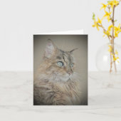 子猫ノテカード カード (黄色い花)