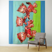 子猫バイオリニントリオ タペストリー (インサイチュ)