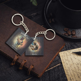 子猫バッカニアズサンセットクエストスクエア キーホルダー