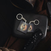 子猫バッカニアズサンセットクエストスクエア キーホルダー