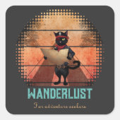 子猫バッカニアズサンセットクエスト スクエアシール (正面)