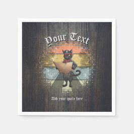 子猫バッカニアズサンセットクエスト スタンダードカクテルナプキン