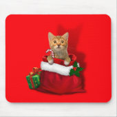 子猫バッグ マウスパッド (正面)