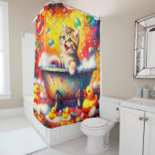 子猫バブルバス シャワーカーテン (インサイチュ)