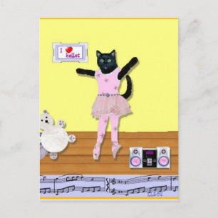 子猫バレエのはがき ポストカード