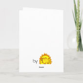 子猫バレンタインのグリーティングカード シーズンカード (裏面)