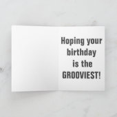 子猫バンチポップ・アートのアートかわいい猫誕生日カード カード (内部)