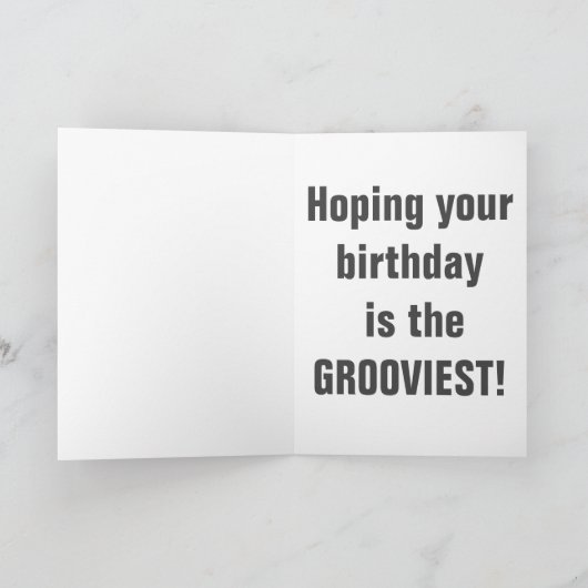 子猫バンチポップ・アートのアートかわいい猫誕生日カード カード (内部)