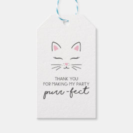 子猫バースデーパーティー感謝していユーメッセージカード子猫 ギフトタグ