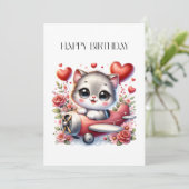 子猫パイロットの誕生日 招待状 (スタンド正面)
