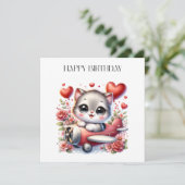 子猫パイロットの誕生日 招待状 (スタンド正面)