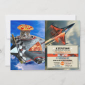 子猫パイロット 招待状 (正面)