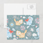 子猫パターン3 ポストカード (正面/裏面)