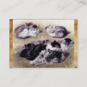 子猫パーチメントモノグラムの母猫 名刺 (裏面)