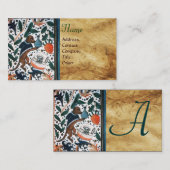 子猫パーチメントモノグラム付きドッグドクター 名刺 (正面/裏面)