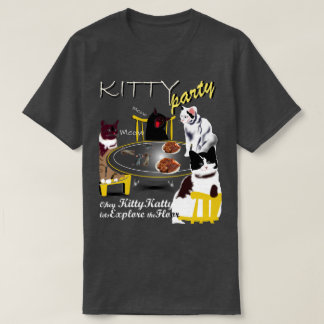 子猫パーティーと子猫 Tシャツ