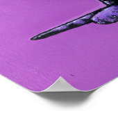 子猫パープルゴシックビクトリアンエンジェルポスター ポスター (角)