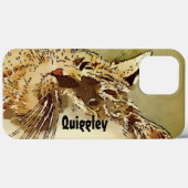 子猫ヒゲハート鼻の水色 Case-Mate iPhoneケース (裏面 (横))