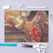 子猫ヒューズ(美しいアメリカ赤毛女性) 薄葉紙 (クラフト)