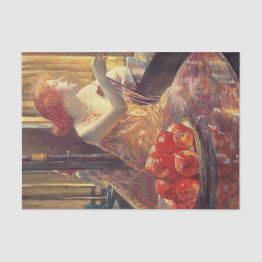 子猫ヒューズ(美しいアメリカ赤毛女性) 薄葉紙 (正面)