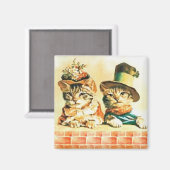 子猫ビクトリアン磁石 マグネット (正面/裏面)