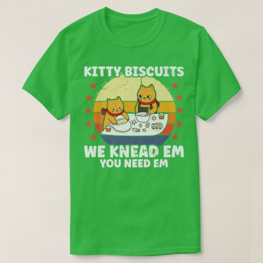 子猫ビスケット我々はEm必要おもしろいEm Cat B Tシャツ (デザイン正面)