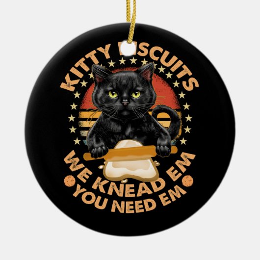 子猫ビスケット私たちはEm必要Em Catsベーキング セラミックオーナメント (正面)